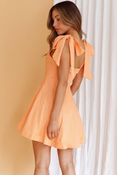 Shop the Jeanie Bow Shoulder Mini Dress Orange | Selfie Leslie Fall Dance Dresses Middle School, Cute 8th Grade Graduation Dresses, Winter Semi Formal Dresses For Teens, Orange Dresses Short, Banquette Dresses, Middle School Homecoming Dresses, Promotion Dresses 8th Grade, Home Coming Dresses 2024, Hoco Dresses 2024