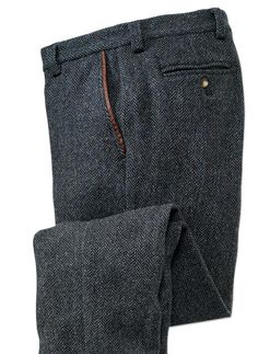 Donegal Tweed Pants for Men / Donegal Herringbone Tweed Pants -- Orvis Herringbone Trousers, Donegal Tweed, Tweed Pants, Trousers Details, Herringbone Tweed, Formal Casual, Mens Pants Fashion, Pants For Men