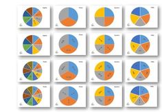 the pie chart is shown with different colors