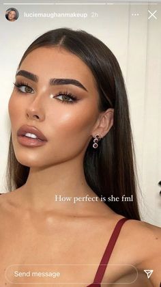 Nude Lip Makeup, Ball Makeup, Natural Prom Makeup, Smink Inspiration, Glam Makeup Look