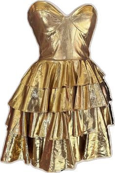 Gold Cocktail Dress With Fitted Bodice, Glamorous Mini Dress With Ruffled Straps, Glamorous Mini Dress With Ruffles And Ruffled Straps, Chic Gold Dress For Gala, Gold Shimmer Dress For Party Season, Gold Ruffled Party Dresses, Glamorous Gold Mini Evening Dress, Glamorous Fitted Ruffle Dress, Gold Mini Dress For Evening, Glamorous Style