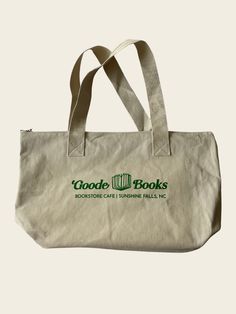 Goode Books Zipper Tote Books Logo, Bookstore Cafe, Book Logo, Zippered Tote, Bookish Gifts, Fall Design, You Bag, Bookstore, Gift Guide