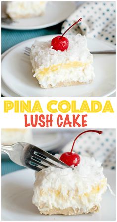 this pina colada lush cake is so easy to make