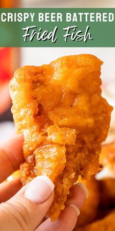 crispy beer battered fried fish is an easy appetizer that's ready to be eaten