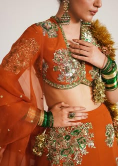 Bridal Wedding Dress, Indian Dresses Traditional, Green Shades