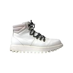 Immaculate White Italian Ankle Boots. Robust Ridged Rubber Sole For Superior Traction. Round Toe Ankle-Length Design. Iconic Logo Details. Preowned Item With Signs Of Love Reflected In Attractive Price. Material: Leather. Color: White. Lace-Up Closure. Made In Italy. White Ankle Boots Men, White Leather Ankle Boots, Trekking Boots, White Italian, Ankle Boots Men, Iconic Logo, Dolce E Gabbana, Dolce & Gabbana, Platform Wedges