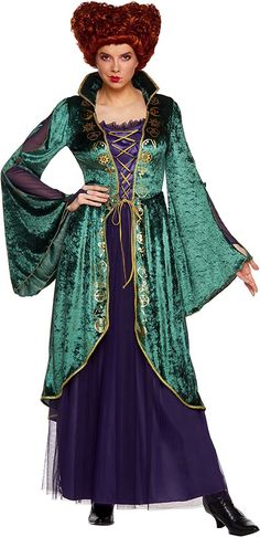 Winifred Sanderson Costume Plus Size (1X, 2X) Sanderson Sisters Costumes, Hocus Pocus Winifred, Steampunk Wedding Dress