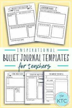 Teacher Reflection Journal, Teaching Matter, Dot Journaling, Bullet Journal Templates, Reflect On Your Day, Teacher Reflection, Teacher Planner Templates, Printable Bullet Journal