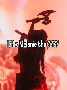 an image of a person holding a hammer up to their head with the words cop x melanie tho?