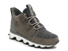 Saw this at DSW! Womens Whitney Sorel Boots, Gray Waterproof Boots, Olive Snow Boots, Sorel Kinetic Caribou, Sorel Kinetic, Womens Duck Boots, Sorel Boots Womens, Sorel Winter Boots, Tahoe California