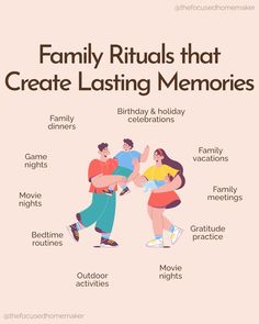 family rituals that create lasting memories info graphic by thehouseofomanmerry com