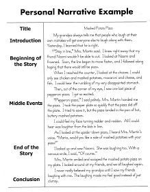 an example of a personal narrative