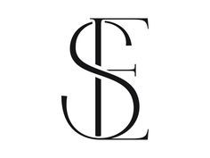 the letter s is shown in black and white