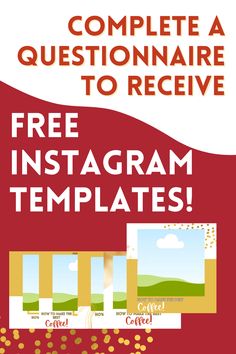 Complete This Questionnaire To Receive Your FREE Pinterest or Instagram Templates! Brand Board