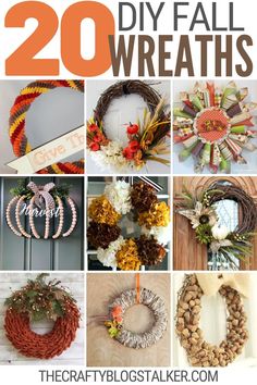 20 diy fall wreaths that are easy to make