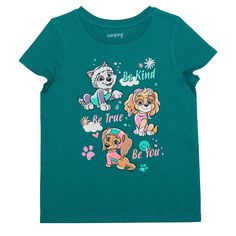 Your little one will love the fun, glittery look of this girl's Paw Patrol graphic tee from Jumping Beans. Your little one will love the fun, glittery look of this girl's Paw Patrol graphic tee from Jumping Beans. FEATURES Crewneck Short sleeves Screen print design with glitterFABRIC & CARE Cotton, polyester Machine wash Imported Size: 6. Color: Bodega Bay. Gender: female. Age Group: kids. Sparkle Graphic, Shoes Guide, Bodega Bay, Jumping Beans, Screen Printing Designs, Glitter Fabric, Toddler Sizes, Paw Patrol, Comfy Outfits