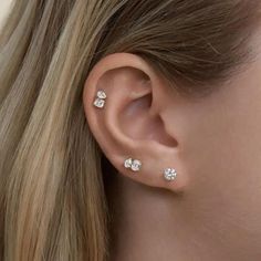 Get twice the sparkle with our Doble CZ Ear Stud! These ear studs feature two cubic zirconia stones for a stunning, effortless ear stack or wear solo for an update to a modern classic. Que bonita bonita! Details: Double CZ Stud 8K Gold Plated 925 Sterling Silver Base Hypoallergenic Lightweight Post Back Closure Ear Stack, Ear Stud, Ear Studs, Modern Classic, Cubic Zirconia, Gold Plate, Sparkle, Plating, 925 Sterling Silver