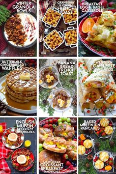 Whether you have a small family or a crowd this holiday, there is a recipe or two in this collection of 12 Christmas Breakfast Recipes that will taste terrific and will eliminate the stress of getting food on the table on Christmas morning! There are even some make-ahead recipes too! #christmas #holiday #breakfast #makeahead