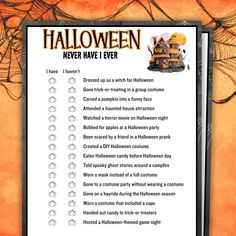 a printable halloween never have i ever list