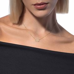 Move Uno Diamond Necklace in Yellow Gold | Messika 10053-YG Long Diamond Necklace, Office Girl, Diamond Necklaces, Gold Diamond Necklace, Necklace Online, Necklace Sizes, High Jewelry, Pure Silver, Earring Gifts