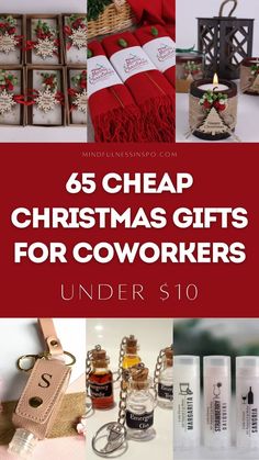 65 cheap Christmas gifts for coworkers under $10 Featuring Christmas Pashmina Shawl by Happy Times Favors, Christmas Personalized Candle Favor by Happy Times Favors,  Christmas Scent Soap Favors by Happy Days Art UK, Cocktail Lip Balm, Personalized Sanitizer Bottle Keychain by HumeWood Gifts, Emergency Alcohol Keychain by The Whispering Woods. more cheap Christmas gifts for coworkers on mindfulnessinspo.com Inexpensive Work Christmas Gifts, Christmas Gifts For Work Friends, Small Work Gifts For Christmas, Small Gift Ideas For Coworkers Christmas, Stocking Stuffers For Office Workers, Cute Employee Christmas Gifts, Gift For Staff Christmas, Christmas Gift For Office Staff, Small Co Worker Gifts