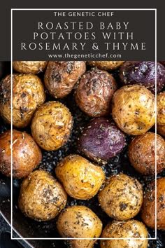 roasted baby potatoes with rosemary and thye