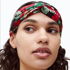 Size Small/Medium See Description Picture With Details Crochet Headband Sizes, Zara Floral Headband, Med Hair, Multicolor Bohemian Bandana Print Headscarf, Multicolor Bandana Print Headscarf, Mesh Headband, Thick Headbands, Sport Hair, Multi Colored Hair