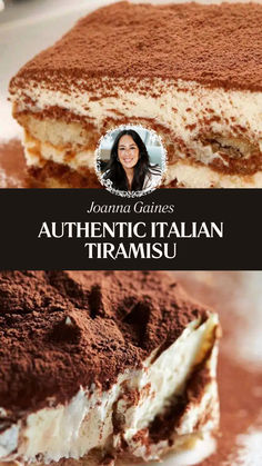 Joanna Gaines Authentic Italian Tiramisu Recipe Authentic Italian Tiramisu Recipe, Italian Tiramisu Recipe, Classic Tiramisu Recipe, Authentic Italian Desserts, Italian Desserts Easy, Joanna Gaines Recipes, Italian Tiramisu