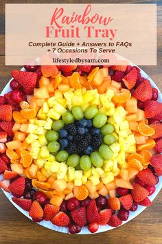 the rainbow fruit tray complete guide and answers to faq's 7 questions to serve