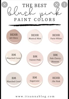 the best blush pink paint colors