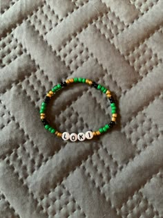 Loki Prince of Asgard Inspired Beaded Bracelet. Loki Son of - Etsy Loki Beaded Bracelet, Loki Bracelet Pattern, Fandom Beaded Bracelets, Marvel Bracelet Ideas, Spiderman Beaded Bracelet, Beaded Bracelets With Words