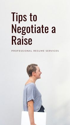 a man walking across a white wall with the title tips to negotiate a raise