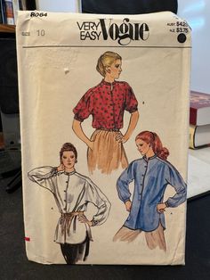 a woman's blouse and skirt sewing pattern