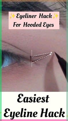 Hooded Eyes Eyeliner Hack✨️#eyelinerhack#makeup#shorts#ytshorts Eyeliner Hack For Hooded Eyes, Makeup Downturned Eyes Hooded, Hooded Eye Make Up Tutorial, Eyeliner For Very Hooded Eyes, Liquid Eyeliner For Hooded Eyes, Hooded Eyes Eyeliner Tutorials, Eyeliner Hooded Eyes Tutorials, Eyeliner Hacks Hooded Eyes, Hooded Downturned Eye Makeup