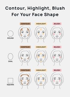 AOA Studio affordable Satin finish Blendable blush and contour. Face Shape Contour, Highlight Tutorial, Blush Application, Mascara Hacks, Asian Makeup Tutorials, Korean Makeup Tips, Round Face Makeup, Gyaru Makeup, Makeup Tutorial Step By Step