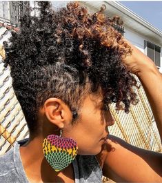 Short Tapper Hair, Faded Sides Women Black, Tapered Cut Natural Hair, Natural Hair Haircuts, Tapered Natural Hair, Natural Hair Cuts, Tapered Hair, Natural Hair Short Cuts, Mohawks