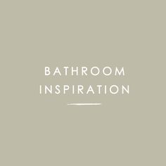 the bathroom inspiration logo on a gray background