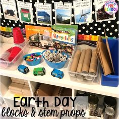 Reduce Reuse Recycle Activities, Earth Day Preschool Activities, Block Center Preschool, Blocks Center, Recycling Lessons