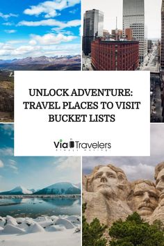 Unlock adventure: Travel places to visit bucket lists. Places To Visit Bucket Lists, Usa Travel Bucket List, Travel Places To Visit, Travel Bucket List Usa, Summer Vacations, Bucket Lists, Travel Places, Unforgettable Memories