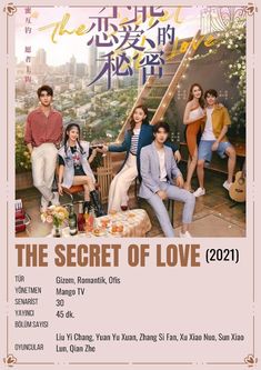 an advertisement for the secret of love starring actors in korean tv series, which is currently on