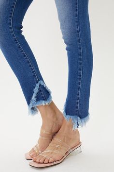 Figure Sculpting, Frayed Hem Jeans, Spice It Up, Day Time, Hem Jeans, Stretchy Jeans, Color Block Sweater, Dressed Down, Cropped Sweater