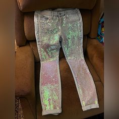 Literally Makes Me Feel Like Hannah Montana! These Are The Ultimate Y2k Jeans And They Are Brand New With Tags Y2k Candy, Denim Diy Clothes, Denim Ideas, Hannah Montana, Denim Diy, Y2k Jeans, Diy Clothes, Jeans And Boots, Boot Cut