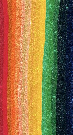 an abstract rainbow background with lots of glitter on the bottom and bottom half of it