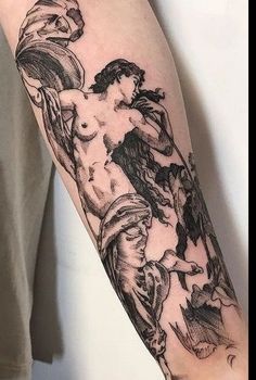 a person with a tattoo on their arm