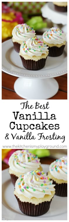 the best vanilla cupcakes and vanilla frosting