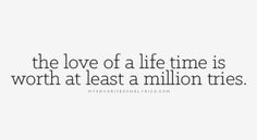 the love of a life time is worth at least a million trees