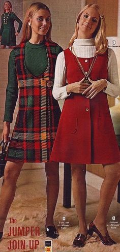 What they wore - 1960s autumn - Oh So Delightful 70s Jumper Outfit, 60s And 70s Fall Fashion, 60s Teenage Fashion, 70s Women Fashion 1970s Vintage Photos, 1970s Winter Fashion, Vintage 60s Aesthetic, 70s Jumper, 60’s Outfits, 1960s Outfit