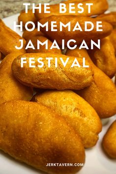 Jamaican Festival aka Caribbean Dumplings Bajan Dumplings Recipe, Jamaica Festival Recipe, Festival Bread Jamaican, How To Make Festival Jamaican, Festival Jamaican Food, Festival Jamaican Recipe, Jamaican Festival Recipe Fried Dumplings, Fry Dumpling Jamaican, Festival Recipe Jamaican