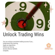 an advertisement with the words unlock trading wins