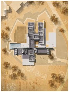 site plan, floor plan rendering in adobe photoshop Rendered Plans Architecture Photoshop, Architectural Plans Render, Architecture Floor Plan Render Photoshop, Spatial Design Architecture, Plan Presentation Architecture Photoshop, Architectural Sheet Design, Site Plan Render Photoshop Architecture, Photoshop Rendered Plans, Site Plan Rendering Photoshop